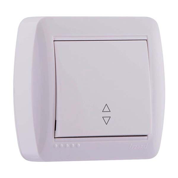 Выключатель проходной одноклавишный Lezard Demet без подсветки 10 А 250В IP20 кремовый