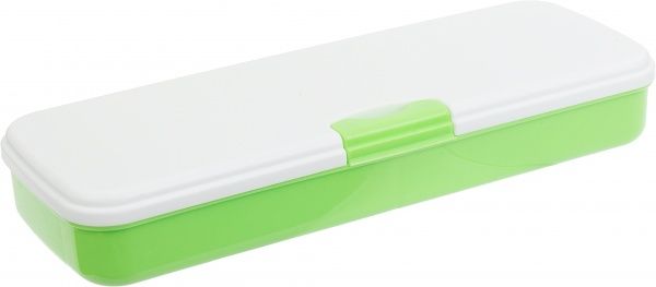 Пенал шкільний на застібці CF85558 Cool For School білий із зеленим