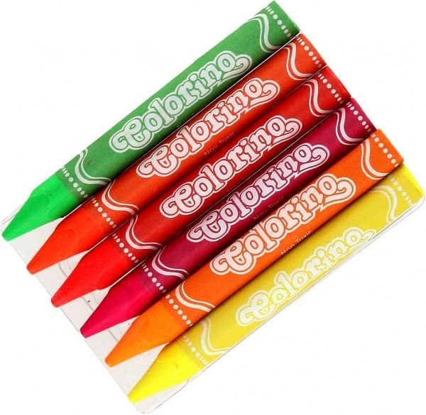 Карандаши восковые Neon 6 шт. 92050PTR Colorino