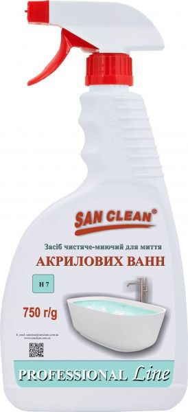 Засіб SAN CLEAN PROF Line для акрилових ванн 0,75 л