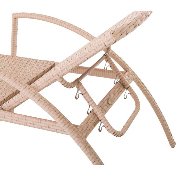 Шезлонг Bella Vita Каспия светло-бежевый 70x195 см 