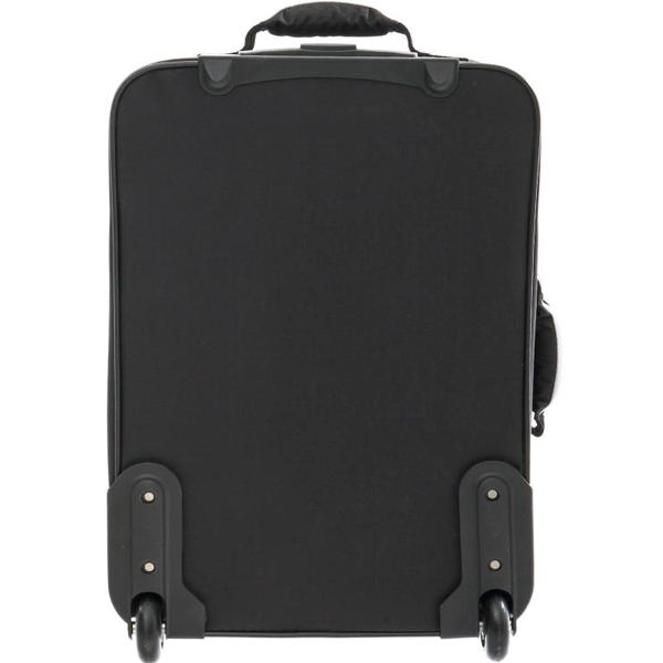 Чемодан Underprice 1022NC черный с серой полоской 51х35х17 см