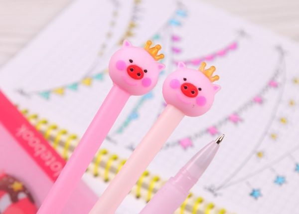 Ручка кулькова Порося рожевий 