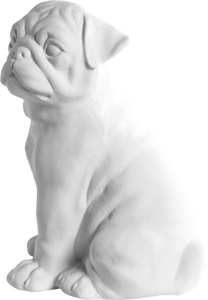 Статуэтка Animal Land Мопс белый матовый Дон Пион