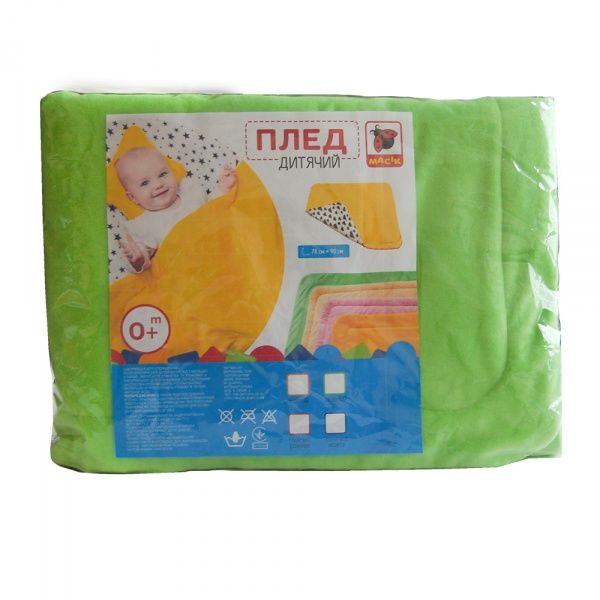 Плед Масик детский 78х90 см зеленый МС 110612-12 