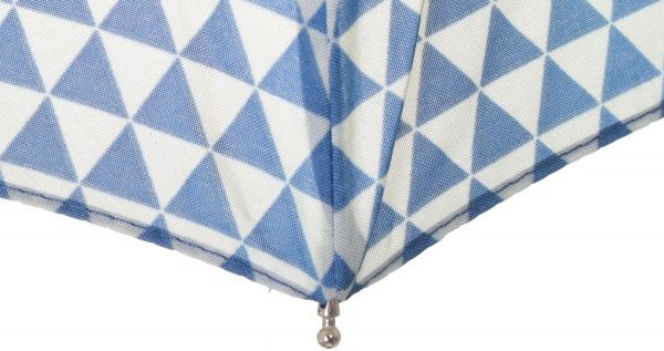 Парасолька Геометрія, складна півавтомат блакитний 