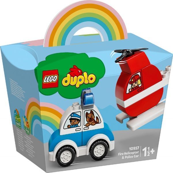 Конструктор LEGO Duplo Пожежний вертоліт і поліцейська машина 10957