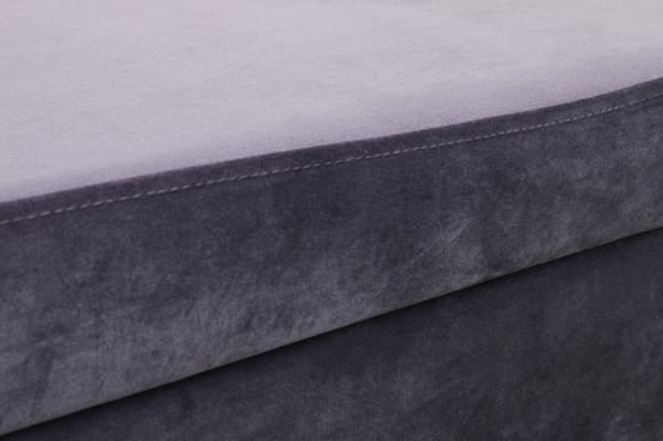 Сундук-пуф для хранения Christophe темно-серый 120х38х42 см 