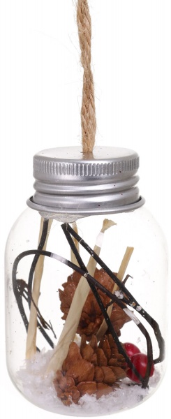 Ялинкова іграшка у формі банки 40х40х65 мм ABR800320 