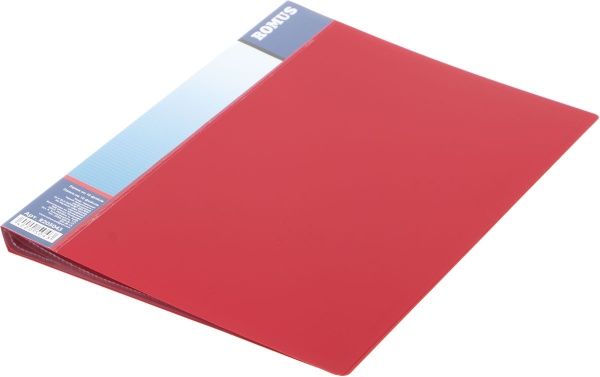 Папка на 10 файлов А4 красная Romus