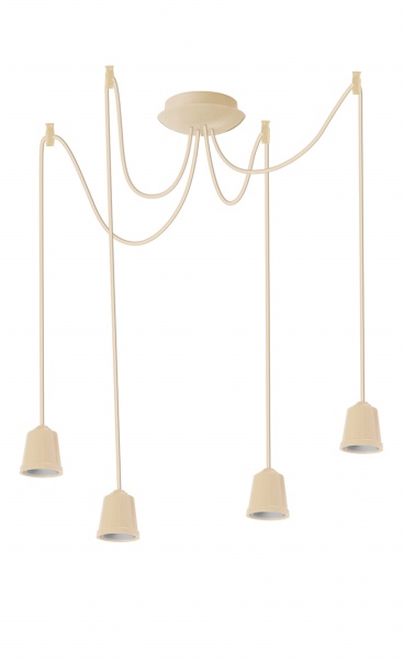 Подвес ERKA 424 4x60 Вт E27 слоновая кость 424005 