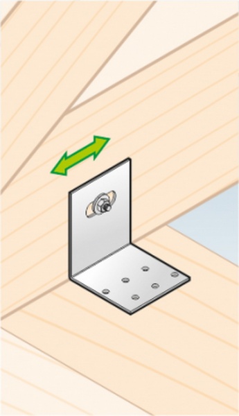 Кутник монтажний Domax L-подібний 60x60x60 мм 2 мм KMR7