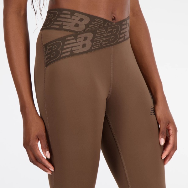 Лосины New Balance RELENTLESS CROSSOVER HIGH RISE 7/8 TIGHT WP21177DUO р.S коричневый