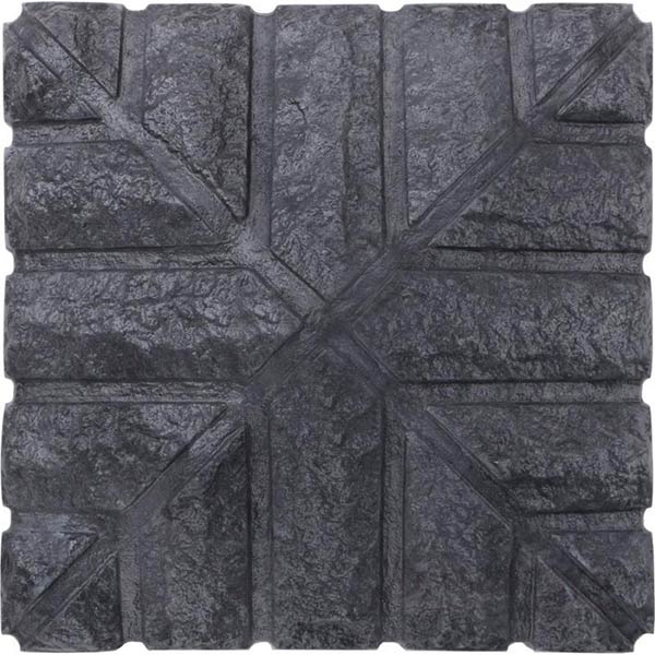 Кришка на стовп Скала Сіра 410x410x150 мм сірий МЕГАЛІТ 