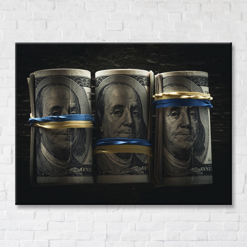 Картина на полотні Долари 75x100 см Brushme FNK0122001