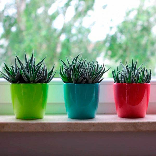 Горшок цветочный Lamela Магнолия бордовый 36x31.6 см