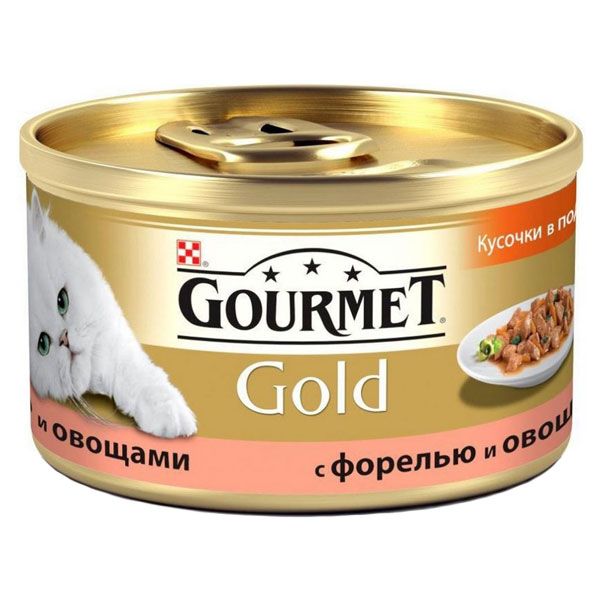 Корм Purina Gourmet Gold шматочки з фореллю і овочами 85 г