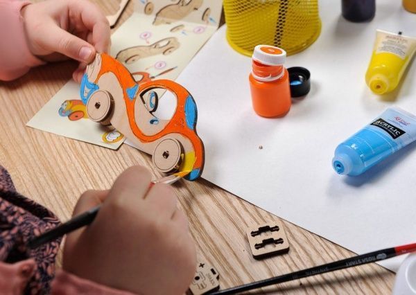 Раскраска UGEARS Автомобиль