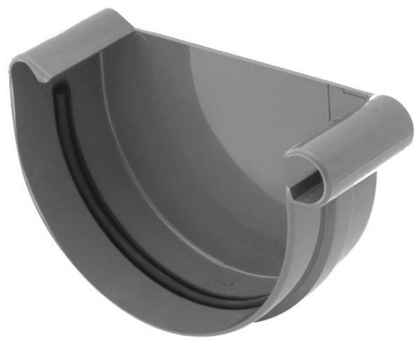 Заглушка ринви права Bryza 125 мм графіт 