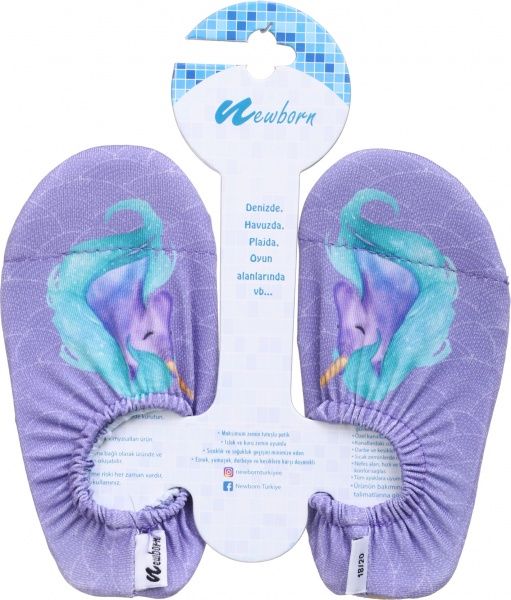 Шкарпетки для плавання для дівчинки Newborn Aqua Socks Purple Unicorn р.27/29 NAQ4014 