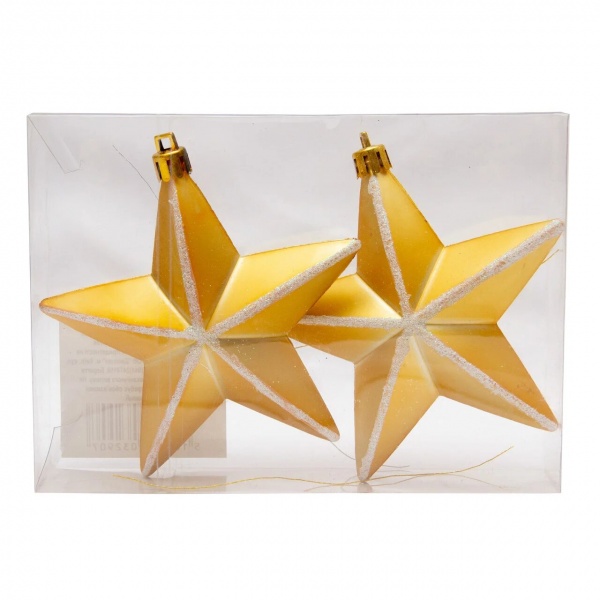 Елочный набор Звезды 032907 10 см 2 шт./уп. 
