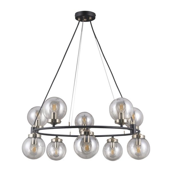 Люстра подвесная Victoria Lighting 10x40 Вт E14 черный Argentina/PL10 