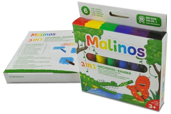 Карандаши восковые Malinos Wachsmal-Zauber 6 шт. MA-301036