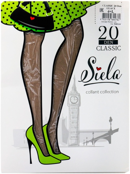 Колготки SIELA CLASSIC 20 den glase р. 4 светло-коричневый 
