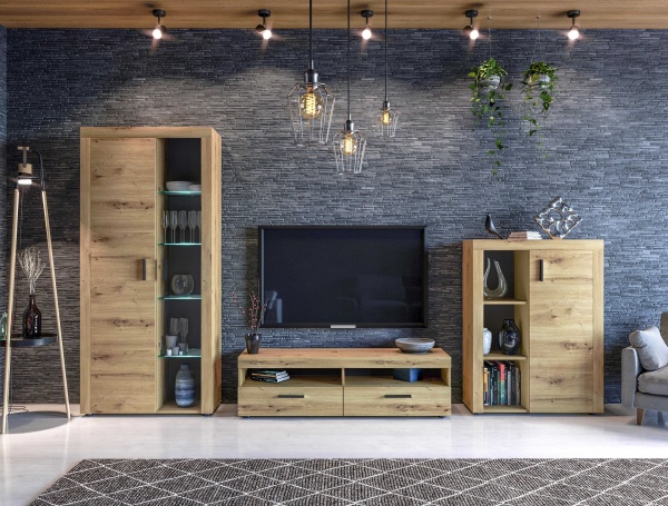 Пенал напольный SOKME Фокус дуб артизан 