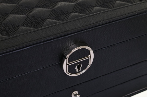 Шкатулка для украшений Royal case 22х18х13 см черная