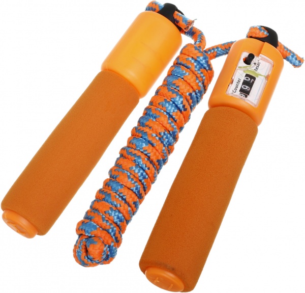 Скакалка MaxxPro kids з лічильником 210 см гумові ручки в асортименті MX0306455