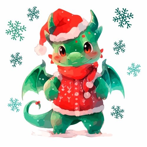 Салфетки столовые La Fleur Рождественский дракончик 33х33 см 16 шт.