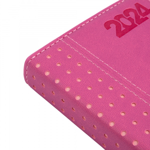 Щоденник датований сливовий 352 стор. Leo Planner Destiny A6 2024