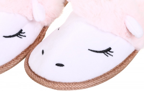 Тапочки детские Единорог р.32/33 бело-красный KD-2 