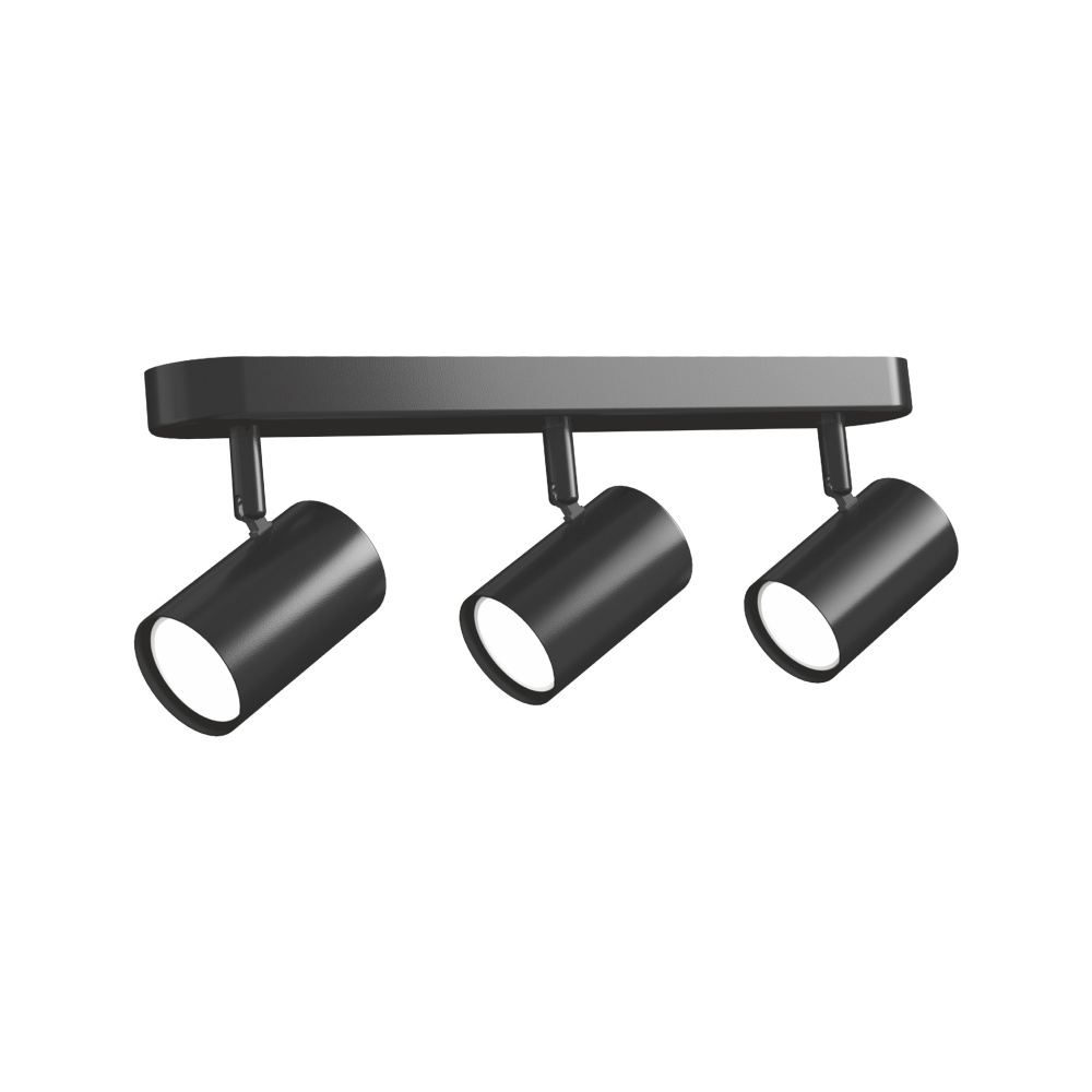 Светильник накладной поворотный Videx 3xGU10 черный 28509