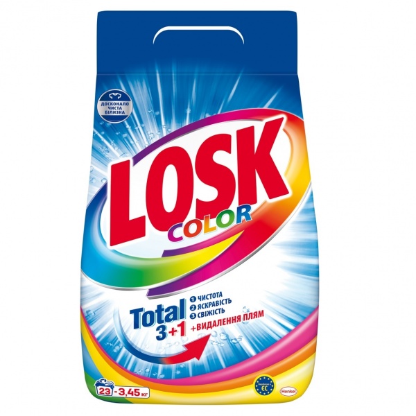 Стиральный порошок для машинной и ручной стирки Losk Колор 3,45 кг 