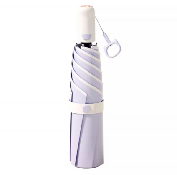 Зонт KRAGO Мяу складной мини полный автомат фиолетовый фиолетовый 