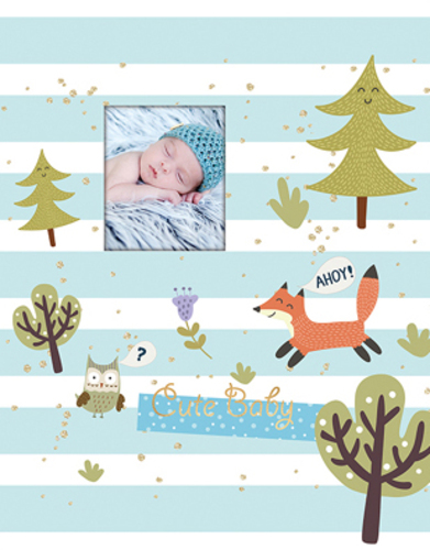 Фотоальбом UFO на 20 листов S22x32 Blue fox