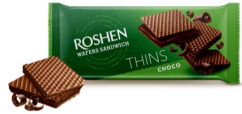 Вафли Roshen Wafers Sandwich Thins шоколад 150 г 