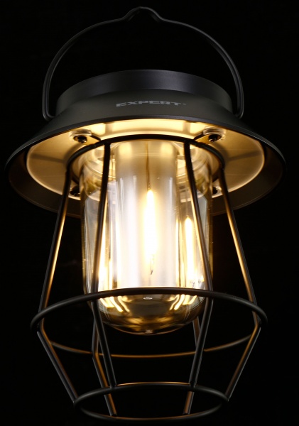 Ліхтар для кемпінгу Expert з акумулятором EL-LD308Bk (5Вт, 5000mAh, Powerbank, IP65)