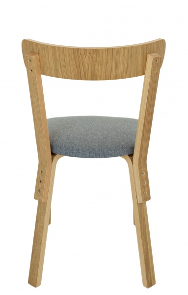 Стул обеденный Scandi Soft 800х480х440 мм серый / дуб