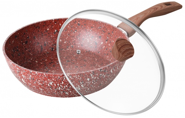 Сковорода с крышкой 28x7,5 см MK-FP5028G Maxmark