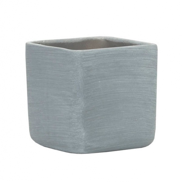 Кашпо керамическое Santino HORTI-1 квадратный 1,5 л серый (O-39-10-J-22-00) 