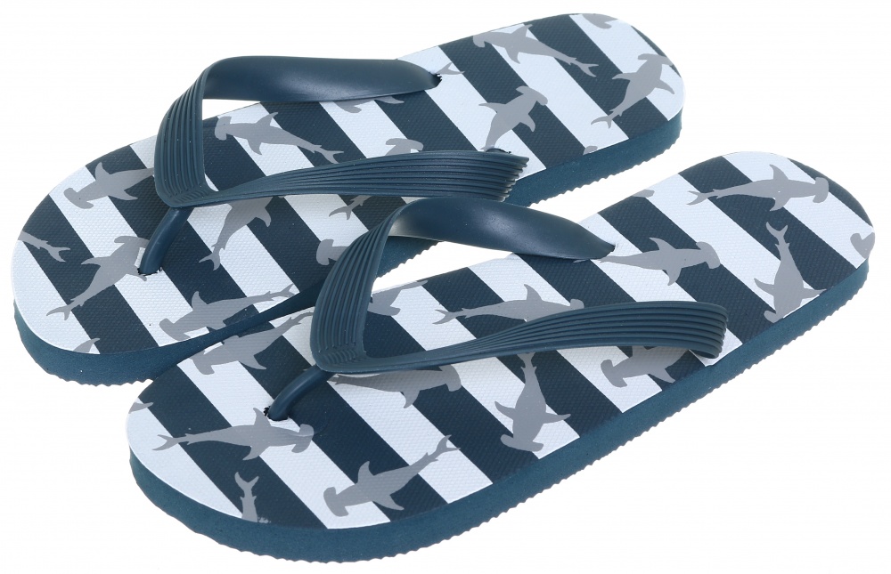 В'єтнамки для хлопчиків Shantou Акула р.40 білий із синім (NRSS20)