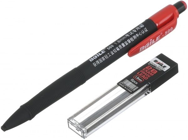 Олівець механічний + 6 грифелів 2B