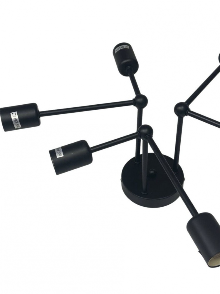 Люстра ELIOS 6x5 Вт E27 чорний DL1017