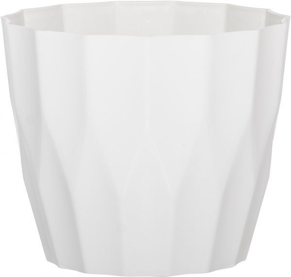 Горшок пластиковый Elsa Карат 130 круглый 1,9л белый 