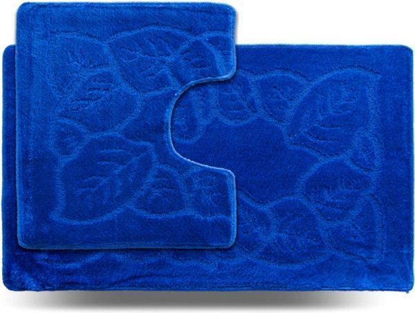 Набор ковриков Dariana Стандарт 60x100 + 60x50 Листок синий