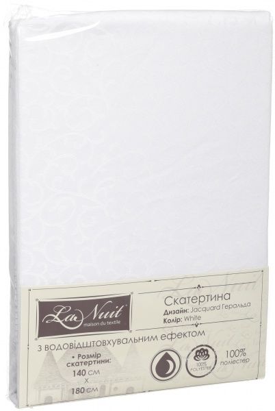 Скатерть Jacquard Геральда 140x180 см белый La Nuit 