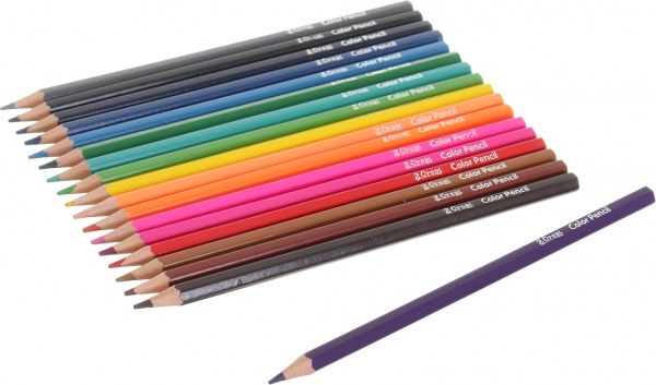 Олівці кольорові Abstraction фіолетовий 18 шт.